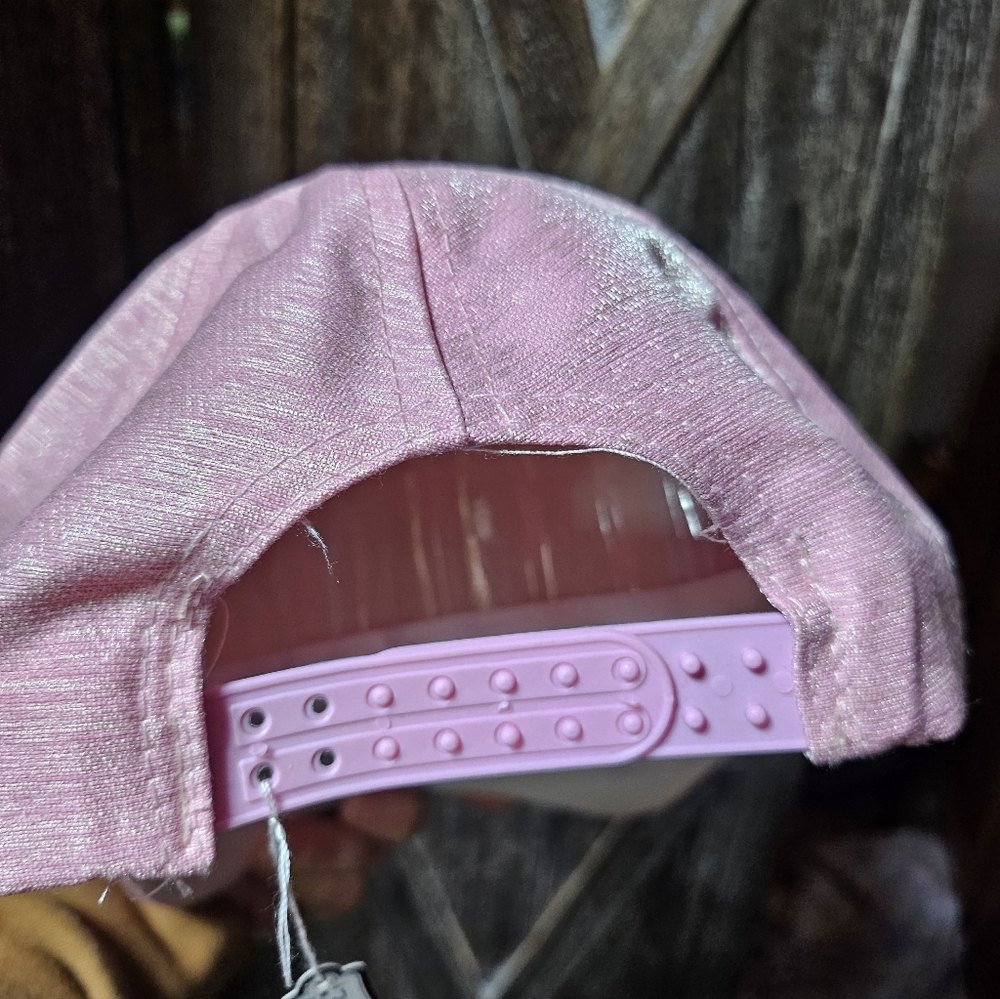 NWT Pink Rhinestone Trucker Baseball Cap - Picture 4 of 4